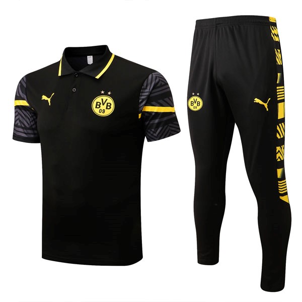 Polo Borussia Dortmund Ensemble Complet 2022-23 Noir